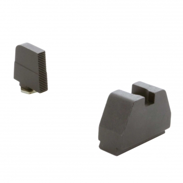 Ameriglo GL-527 Suppressor Height Sights for Glock  | 7XL Tall Black serrated