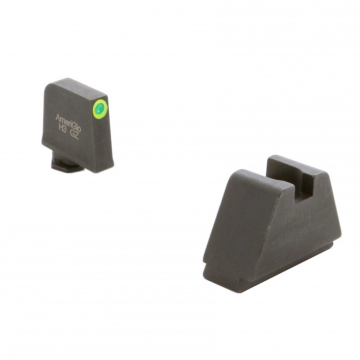 Ameriglo GL-682 Suppressor Height Sights for Glock  | 5XL Tall Green Tritium LumiGreen Outline