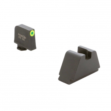 Ameriglo Suppressor Height Sights for Glock  GL-691 | 3XL Tall Green Tritium LumiGreen Outline .365