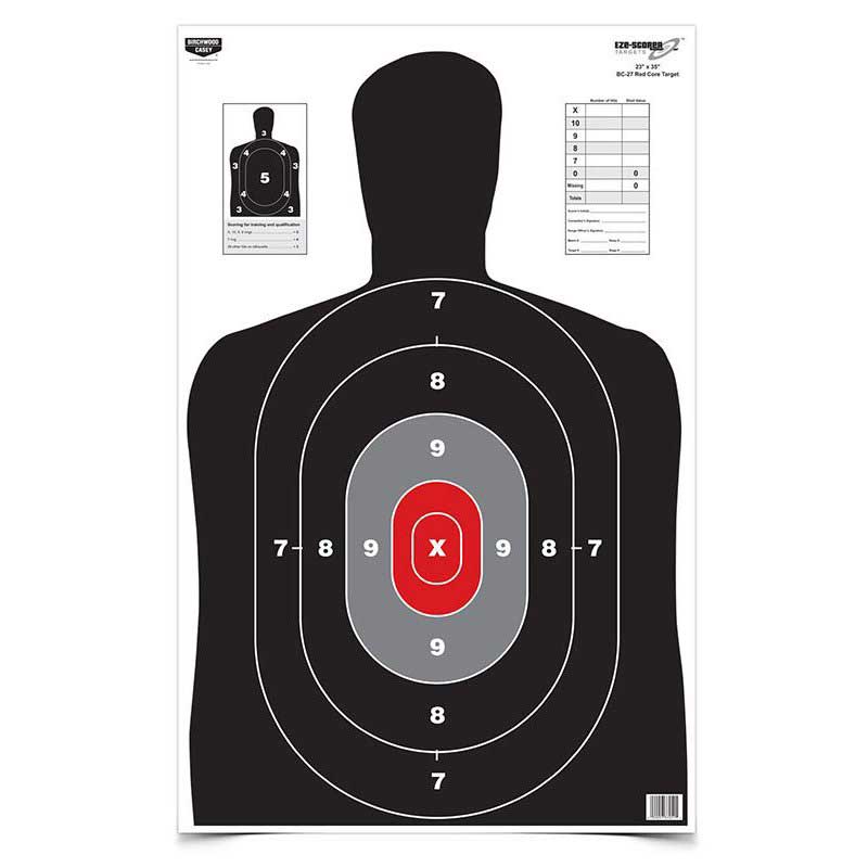 RED CORE PAPER TARGET | Birchwood Casey EZE Scorer [100pk]