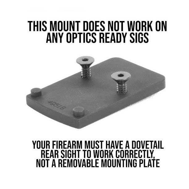 EGW Dovetail Mount for the Trijicon RMR, Holosun 407c / 507c for Sig ...