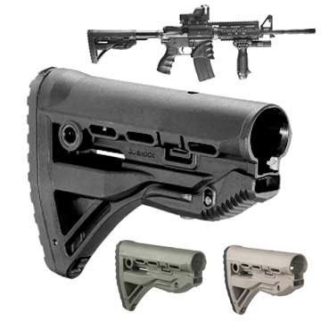 FAB Defence GL-SHOCK Stock - AR-15 Recoil Absorbing Stock