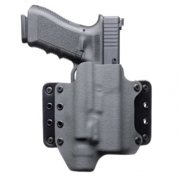 Blackpoint Tactical Leather Wing Light Mounted OWB Holster for Glock 48 MOS or Rail w/ TLR-7 Sub