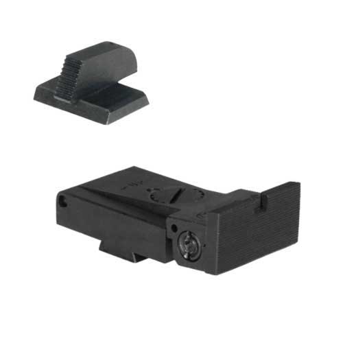 Kensight LPA TRT 1911 Sight Set Squared Blade - Serrated - 0.200