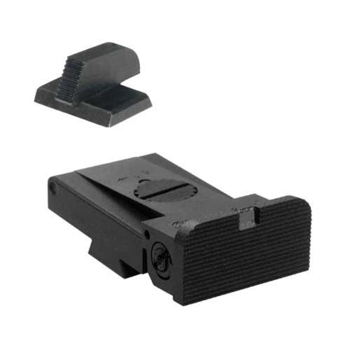 Kensight Target 1911 Sights Set Rounded Blade and Serrated 0.200