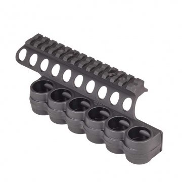 Mesa Tactical SureShell Mossberg 930 Side Saddle Shell Holder & Rail, Polymer (6-Shell, 12-GA)