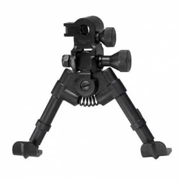 Versa-Pod Model 49: 5-7" "super short" prone bipod with ski feet and universal tactical adaptor (150