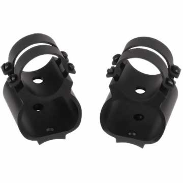 Weaver Steel Lock Mount See-Thru Rifle Scope Rings for 1" Ruger 10/22 (Black)