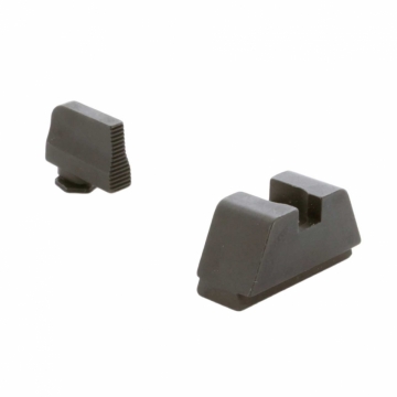 Ameriglo GL-429  Suppressor Height Sights for Glock | XL Tall Black serrated