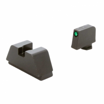 Ameriglo GL-809 Suppressor Height Sights for Glock, XL Tall Green Tritium Black Outline