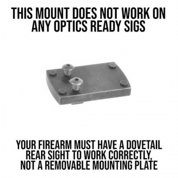 EGW Dovetail Sight Mount For the DeltaPoint Pro & Sig P220, P226, P229, P320