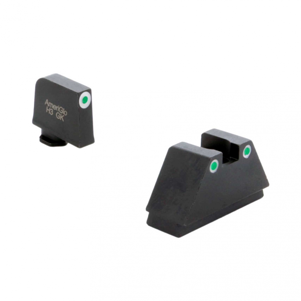 Ameriglo Suppressor Height Sight for Glock GL-349 | 3XL Tall set Green ...